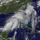 Tropical storm Hermine forming in the Gulf of Mexico yesterday. Image: NASA/NOAA